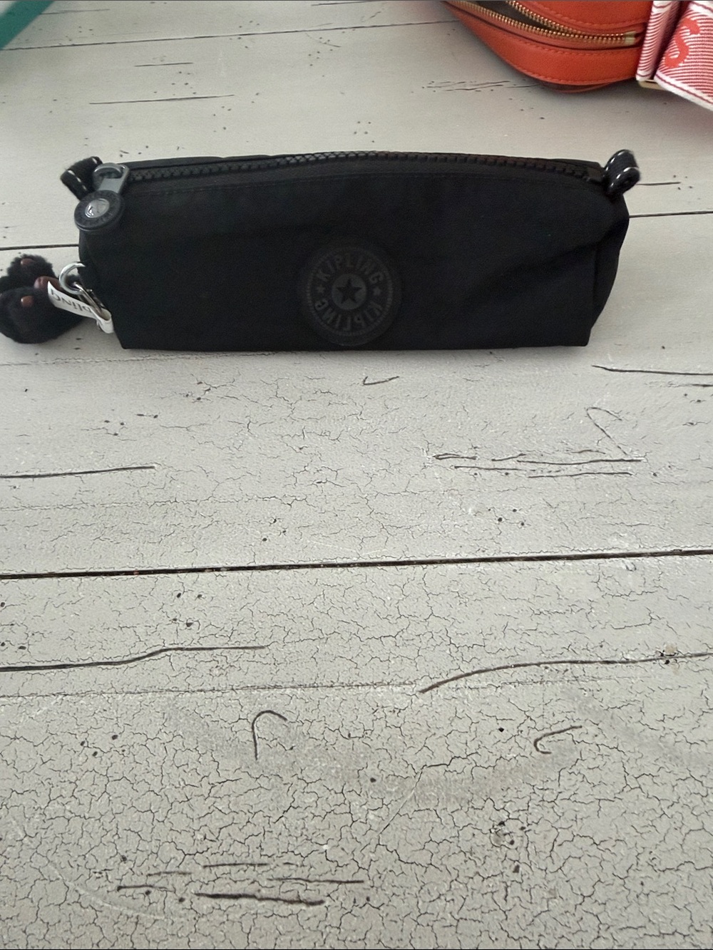 Kipling Black Nylon Zip Pouch - Men Bags